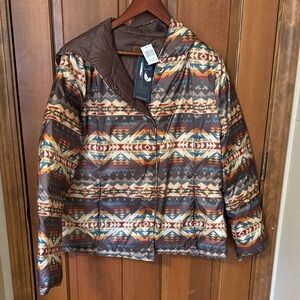 Pendleton Womens Sula Reversible Hooded Down Jacket